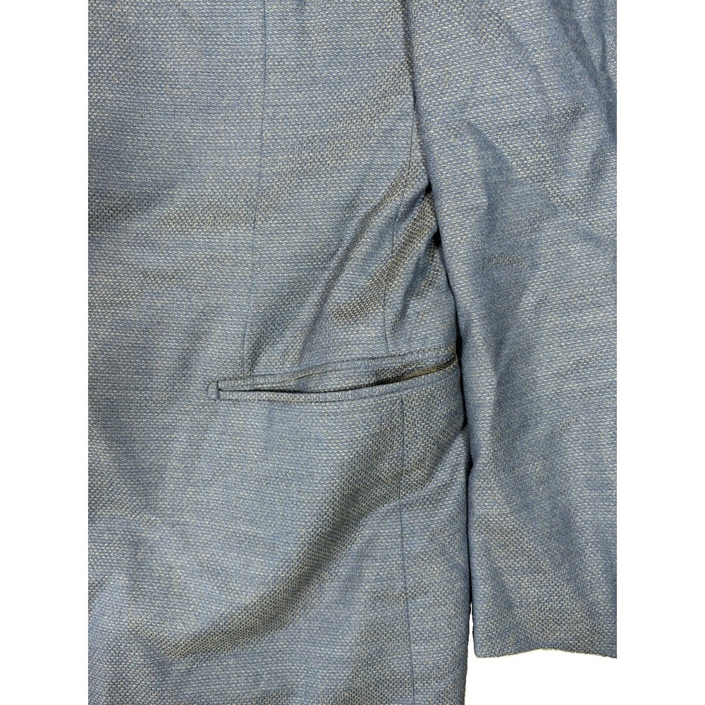 Ermenegildo Zegna 15 Milmil 15 Wool Blazer Sport Coat Mens 44L Blue Italy - Picture 3 of 16